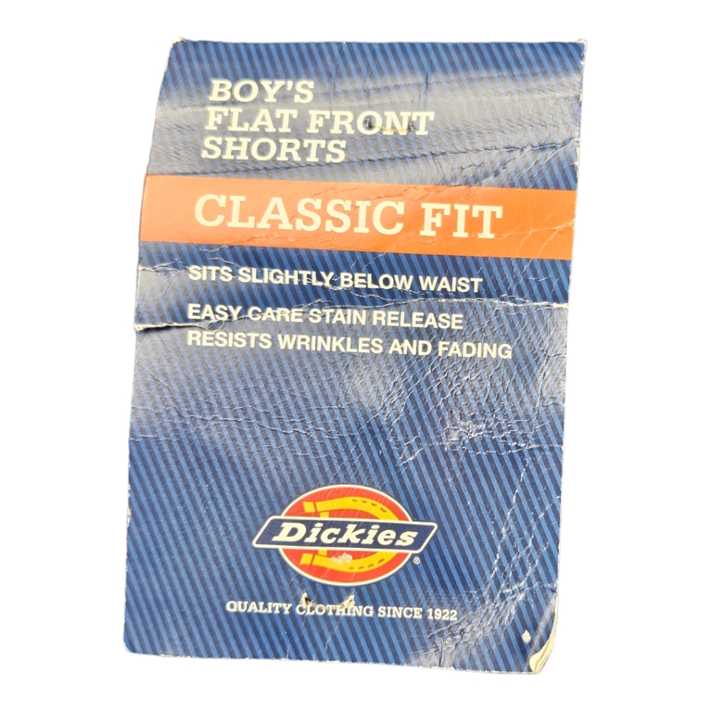 New Dickies Boys Shorts Classic Flat Front Shorts Size 20 - Picture 2 of 11
